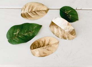 In Season Web Extra: Fall Foliage Place Cards